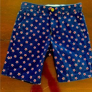 Star-Patterned Blue Shorts